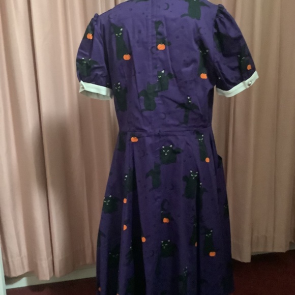 ModCloth x Collectif Black Cat Halloween Dress - Picture 6 of 9